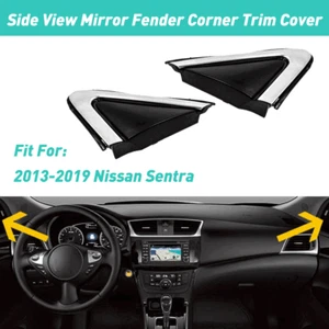 Front LH+RH Fender Trim /Mirror Finisher For 2013-2019 Nissan Sentra Accessories - Picture 1 of 19