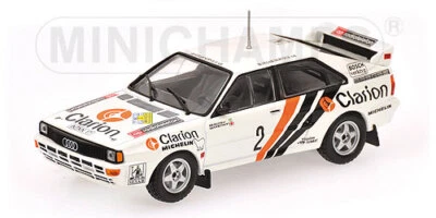 1:43 Minichamps Audi Quattro Rally Eklund Swedish Rally 1984 430841902  Modellin - Immagine 1 di 2
