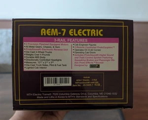 MTH 0-Scale 20-5505-1: Amtrak AEM-7 electric 3 rail with proto sound cab #906 - Bild 1 von 4