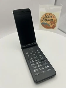 SHARP AQUOS KEITAI Black SH-N01 Android Flip Phone Unlocked Open Box - Picture 1 of 16