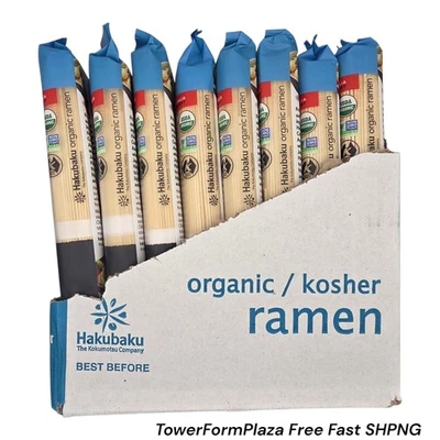 Fideos Ramen Orgánicos Hakubaku 9.5oz (269g) - Paquete de 8 USDA Orgánicos No OGM Kosher Foto 1 de 4