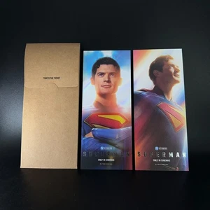 Superman Movie CGV Korea Exclusive Envelope w/2 Mini Poster Tickets 2025 Limited - Picture 1 of 6