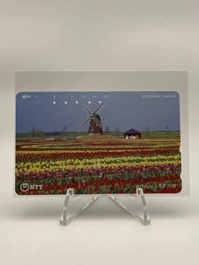 NTT Telefon Telefonkarte Vintage Japanisch Selten - Akebonoyama Park Tulpenfeld - Bild 1 von 2