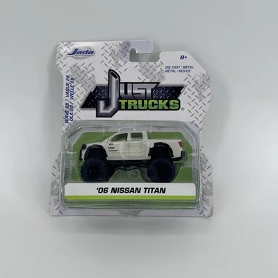 Camión elevado Jada Just Trucks 2006 Nissan Titan blanco 1:64 Die-Cast Wave 28 nuevo en paquete Foto 1 de 4