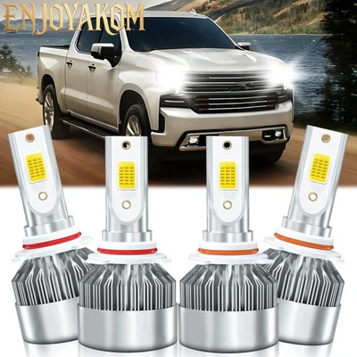 LED Headlight Bulbs High Low Beam Lights For Chevrolet Silverado 1500 1999-2006 - Image 1 of 4