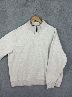 Sudadera Orvis Para Hombres 2XL Gris Cuello Simulado Cuarto Cremallera Pullover Chaqueta Para Hombres Foto 1 de 4