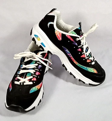 Shechers D'Lites 女式 10W 运动鞋 #149015W 皮革系带 — 第 1/4 张图片