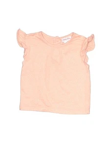 Little Lass Girls Orange Short Sleeve Top 4 - Picture 1 of 2