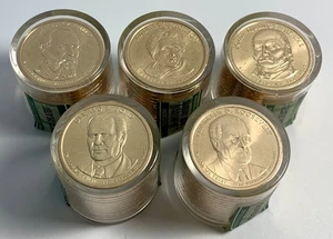 ** Lot 5 Rolls of 12 Coins UNC. President $1 Coins Danbury Mint Sealed - Picture 1 of 7