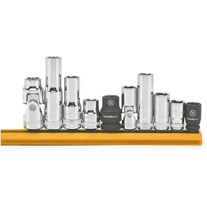 GEARWRENCH 10 Pc. 1/4" & 3/8" Drive 6 Pt. Single Size Socket Set, 10mm - 80319 - Imagen 1 de 7