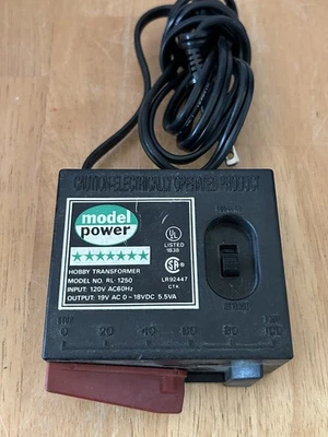 Model Power Hobby Transformer UL Listed 120V AC Input 19V DC Output - Image 1 of 4