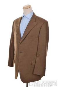 Giacca cappotto sportivo blazer SOUTHWICK marrone 100% CASHMERE TWEED pizzo risvolto - 46 L - Foto 1 di 9