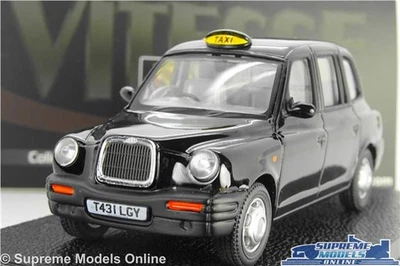 LONDON TAXI TX1 MODEL CAR MINICAB 1998 BLACK CAB 1:43 SCALE VITESSE K8 - Image 1 of 3