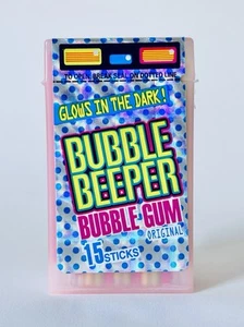 Contenitore gomma Amurol BUBBLE BEEPER 1996 vintage 3” caramelle BAGLIORE NEL ROSA SCURO - Foto 1 di 6