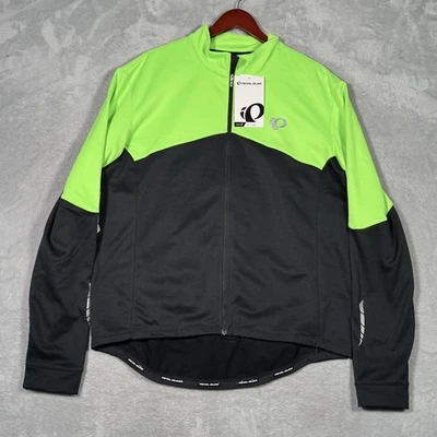 Camiseta deportiva de ciclismo Pearl Izumi Elite térmica LS para hombre XXL alta visibilidad verde negra cremallera completa Foto 1 de 4