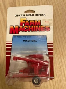 ERTL 1986 Farm Machines 1/64 Scale Metal Die Cast Red Mixer Mill NIP - Picture 1 of 3