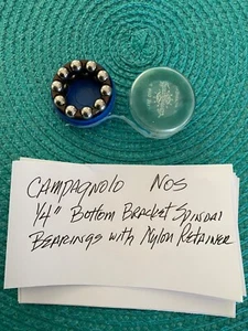 Campagnolo NOS 1/4" BB Spindel Nylon Halter Lager im Paket - Bild 1 von 2