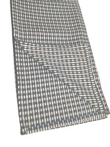 Vintage Tablecloth Blue and White Checked Design 48 x 54 CottageCore New - Bild 1 von 2