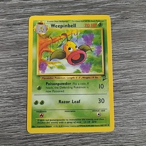 Weepinbell 64/130 Base Set 2 - Pokemon Card TCG - WOTC 1999 - Picture 1 of 2