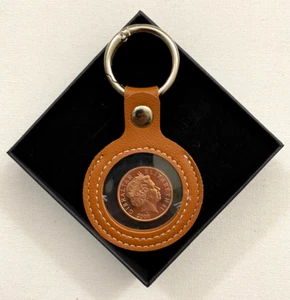 Llavero moneda Gibraltar 2 peniques 2000 - Gran regalo para coleccionistas/fanáticos de la historia - Imagen 1 de 4