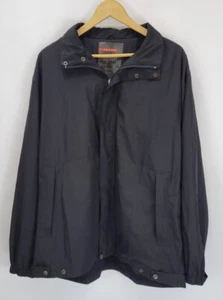 Vtg Prada Sport Black Gore Tex Jacket Full Zipper Windbreaker Lightweight Men XL - Picture 1 of 16