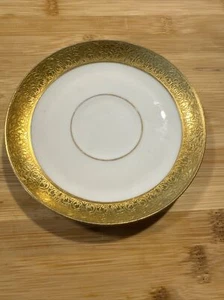 Hutschenreuther Selb Bavaria Untertasse mit Goldrand 1 Untertasse - Bild 1 von 6