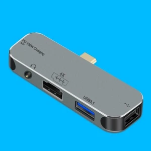 100% new 5in1 PD Charging Port with Type C to 3.5mm/4K HDMI/USB 3.1/USB 2.0 Hub - Picture 1 of 1