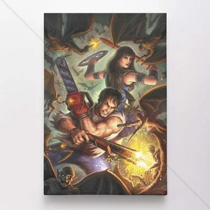 Army of Darkness Poster Canvas Evil Dead Ash Movie Art Print #150 - Picture 1 of 4