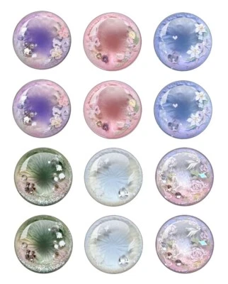 Eye Chips Retina para Muñeca Blythe de 12" Set 6 Pares Vidrio Fino Accesorio Juguete Resorte Foto 1 de 4