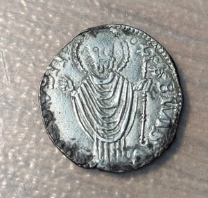 CROACIA CROATIA RAGUSA DUBROVNIK DINAR SIN SIGLA EN ANVERSO (1337-1438) MBC+/EBC - Bild 1 von 2