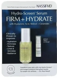 NassifMD Hydro-Screen Serum Firm + Hydrate, 2 Fluid Ounce + 0.17 Fluid Ounce - Picture 1 of 2