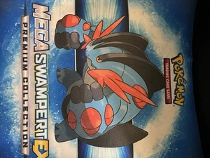 Pokemon Mega Swampert EX Card Game Playmat Premium Collection Mat - Picture 1 of 2