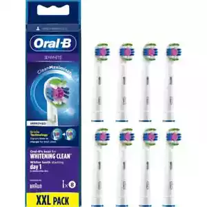 ( Pack of 8 ) Genuine Oral-B EB18 3D White Replacement Brush Heads - Picture 1 of 1