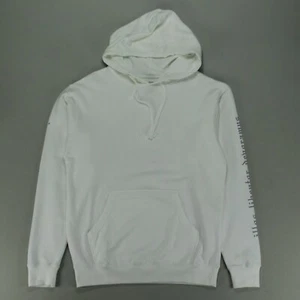 Welcome Mantra Pull Over Hooded Sweatshirt – White – In Size L, XL, - Picture 1 of 5