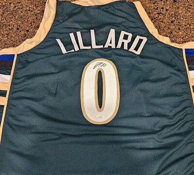 Damian Lillard Signed Milwaukee Bucks NBA Jersey Autographed w. coa - Image 1 of 4