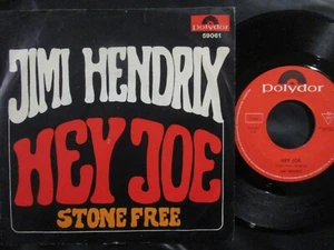 JIMI HENDRIX Hey Joe & Stone Free / Mono SP Germany 1967 POLYDOR 59061 - Bild 1 von 2
