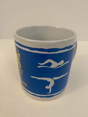 1996 Atlanta Olympic Blue White Coffee Mug Dakin 12oz - Image 1 of 4