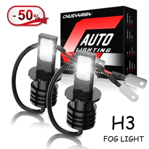 2x 6000K White H3 LED Bulb Fog Light Conversion Kit for Toyota Corolla 2001-2004 - Foto 1 di 14