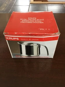 Krupa 20 Oz. Italian Style Stainless Steel Frothing Pitcher - Picture 1 of 7