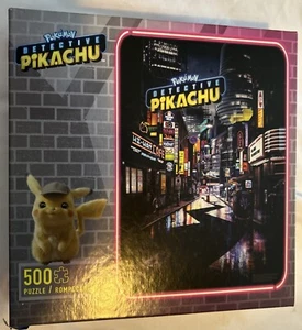 Pokemon Detective Pikachu Movie Family Jigsaw Puzzle 500 Piece New - Picture 1 of 3