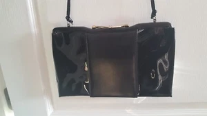 Vintage MARDANE USA Handtasche Clutch Umhängetasche schwarz - Bild 1 von 10