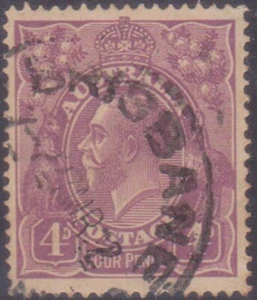(F331-95) 1914 AU 4d violet KGV stamp (CT) - Picture 1 of 1