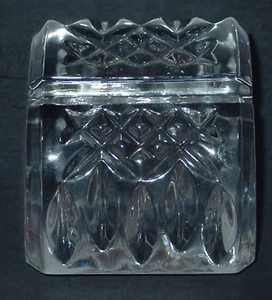 RARE WATERFORD CRYSTAL LISMORE PATTERN PAIR OF PLACE CARD HOLDERS NEW INGIFT BOX - Picture 1 of 4