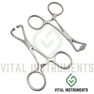 2 Stck. Peer Handtuch Klemme Pinzette 3,75 Zoll chirurgische medizinische OB/Gynäkologie Instrumente - Bild 1 von 1
