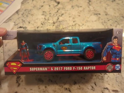 Jada DC SUPERMAN Die-Cast & 2017 FORD F-150 RAPTOR 1/32 Scale - Item #33092 - Image 1 of 3