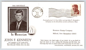 First Day Cover 58th Birthday in Memoriam President John F. Kennedy 05/29/1975 - Picture 1 of 2