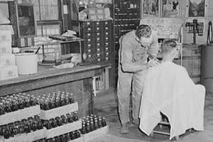 Hair Cut At the General Store! Professional Photo Lab Reprint - Picture 1 of 1