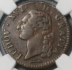 1779-Cow NGC VF 30 Rare France Louis XVI Sol Pau Royal Coin POP 1/0 (22122703C) - Picture 1 of 6