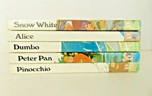 Walt Disney Productions 5 Lot Danbury Press Grolier Enterprises USA 2nd Printing - Picture 1 of 12