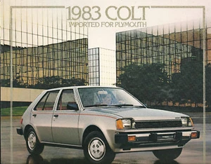 1983 PLYMOUTH COLT Brochure/Catalog with Color Chart: RS,DeLUXE,CUSTOM, - Picture 1 of 4
